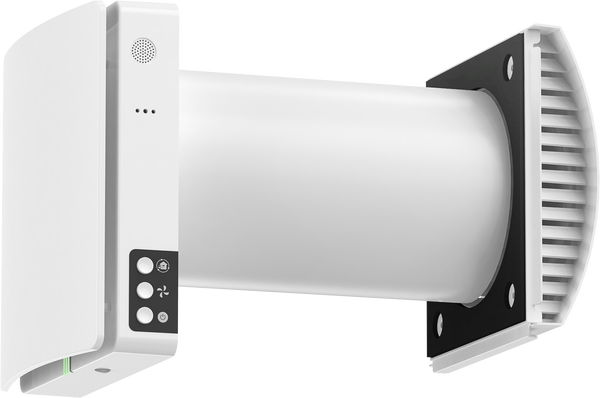 Air Pro V1.0 et-rumsventilator set fra siden, WiFi-kompatibel med avanceret varmegenvinding